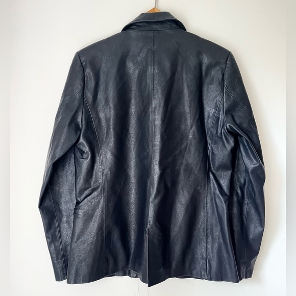 Blank NYC Jacket Women’s Large Faux Leather Jacket Black - Picture 2 of 7